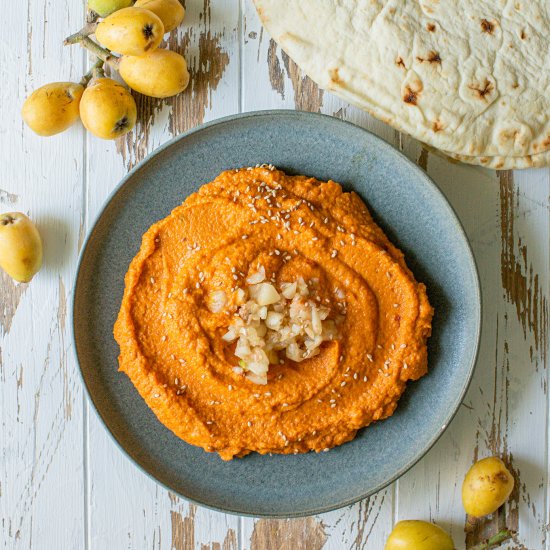 Carrot & Loquat Hummus