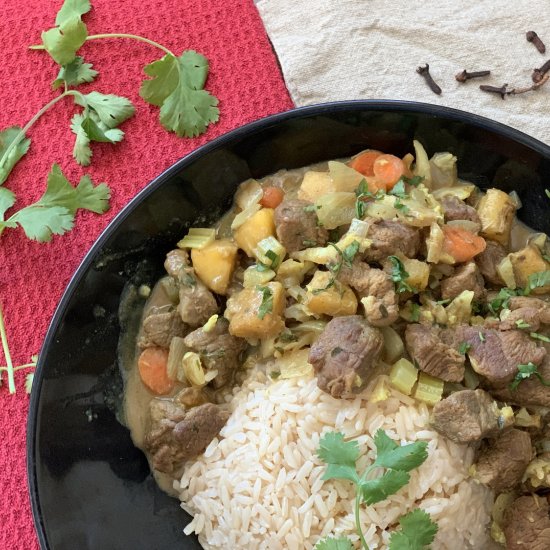 Lamb and Plantain Curry