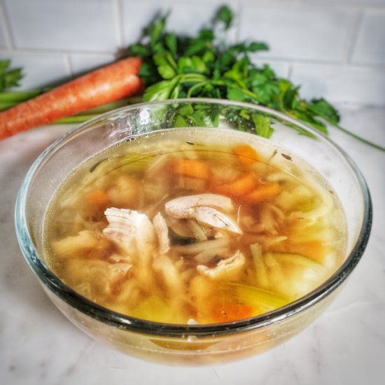 Paleo Chicken Zoodle Soup