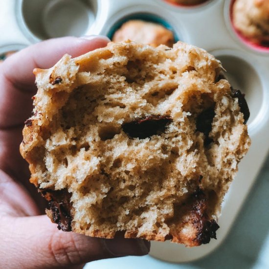 Peanut Butter Banana Muffins