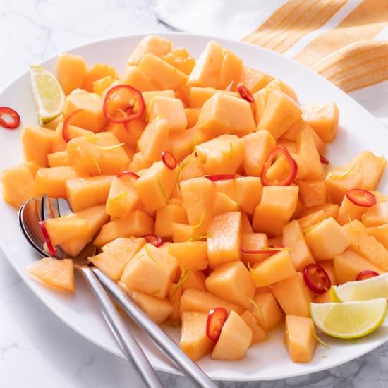 Melon and Chile Salad with Lime