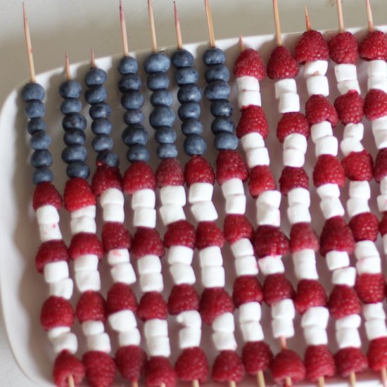 Fourth of July Fruit Skewers