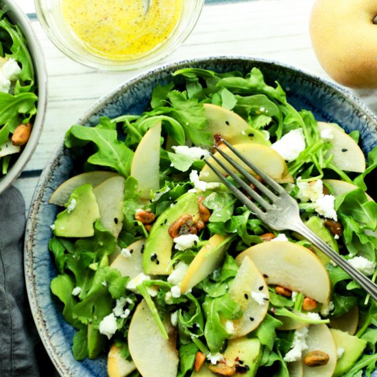 Arugula Salad with Asian Pears