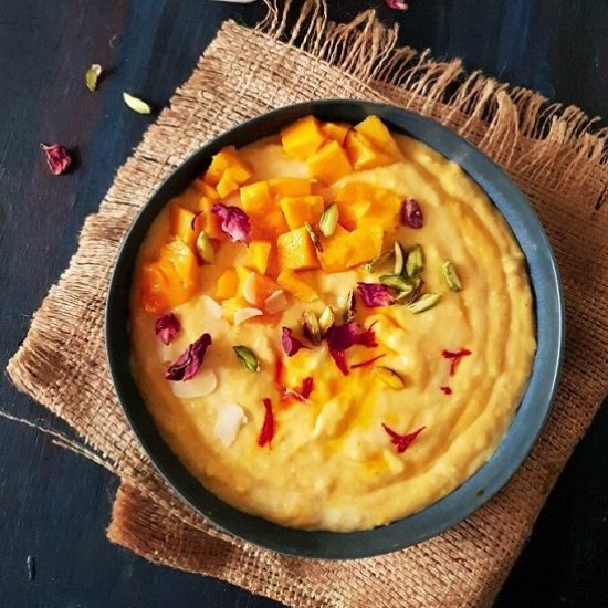 Mango Phirni dessert