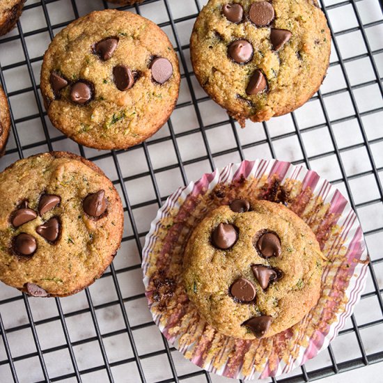 Healthy Zucchini Bread Muffins