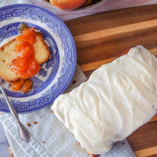 Peach Cobbler Pound Cake