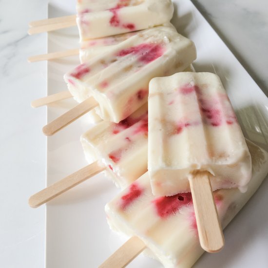 Salted Honey Yogurt Pops