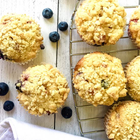 Berry Good Cornmeal Streusel Muffin