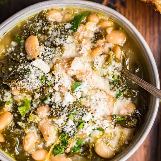 parmesan and white bean soup!