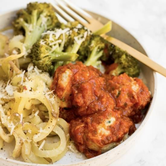 Sheet Pan Chicken Meatballs