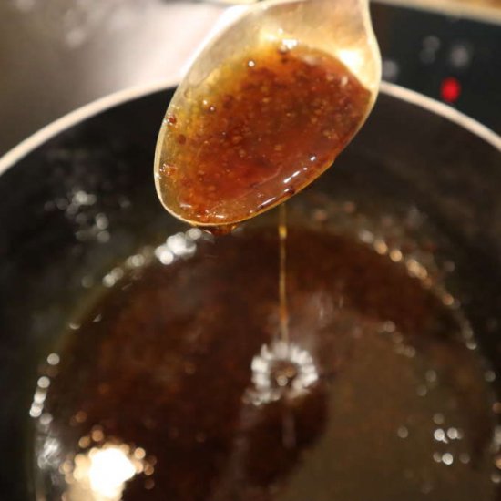 Sweet, Sticky, Spicy Bourbon Glaze