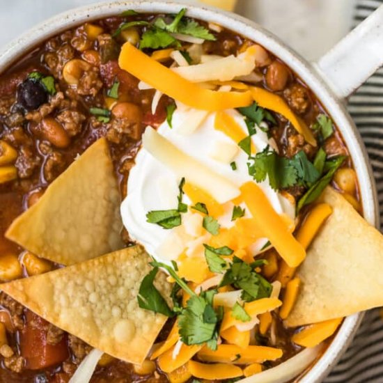 easy taco soup!