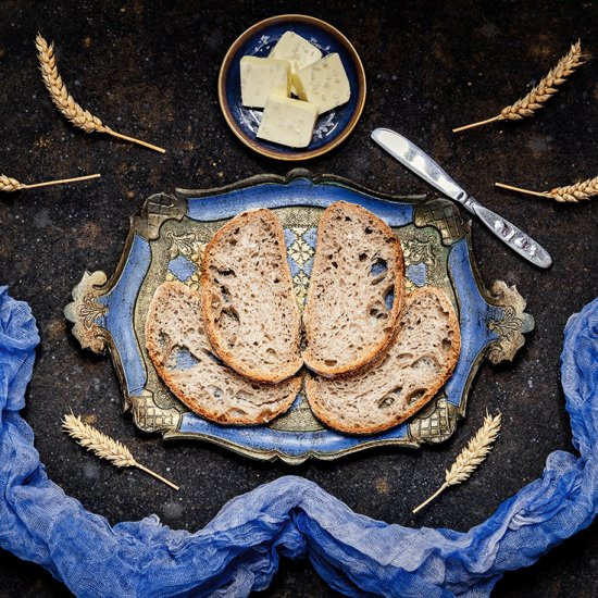 42% whole wheat sourdough bread