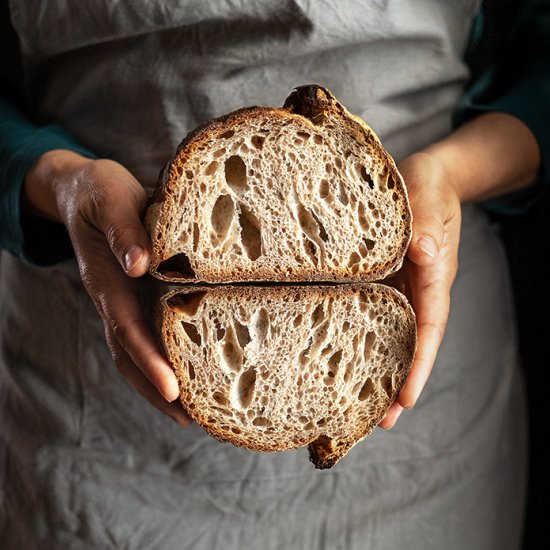 35% whole wheat sourdough bread