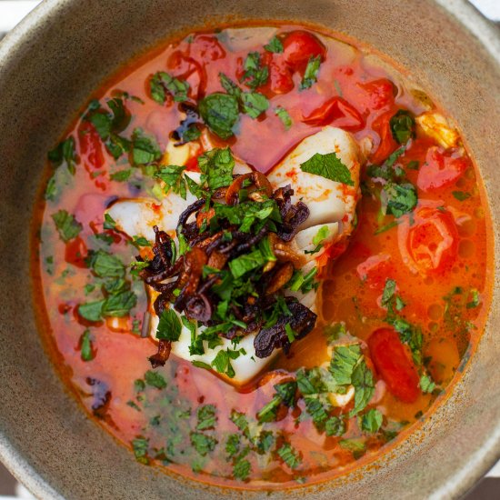 Tomato Poached Cod