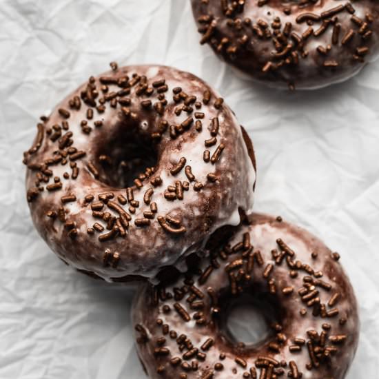 Small Batch Chocolate Donuts