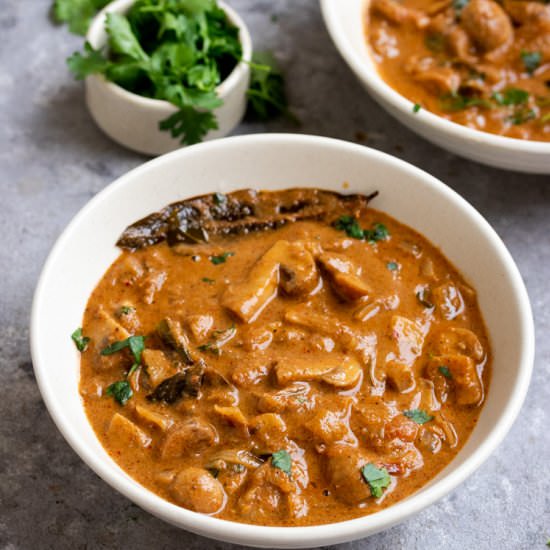 Mushroom Curry in Instant Pot