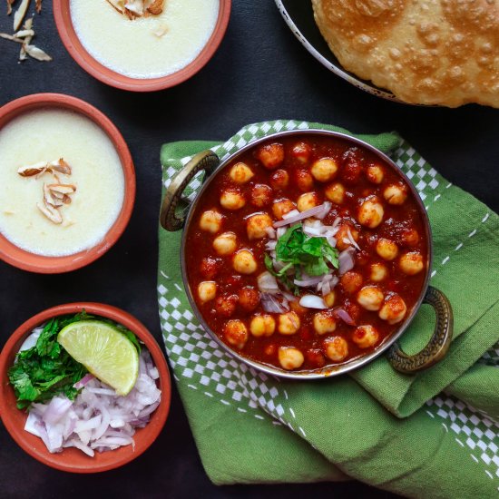 South Indian Chana Masala for Chana