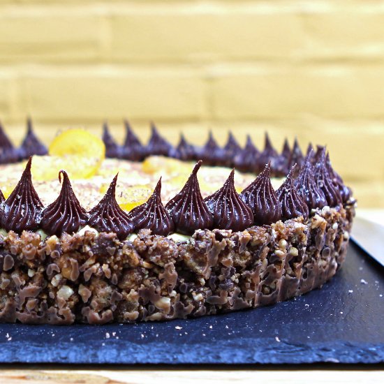 Lemon Tart with Chocolate & Ginger