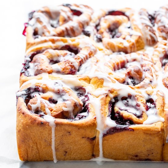 Lemon Blueberry Sweet Rolls