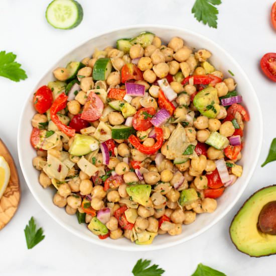 Chickpea Avocado Salad