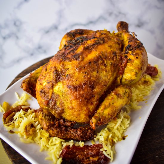 Rice Stuffed Baked Chicken