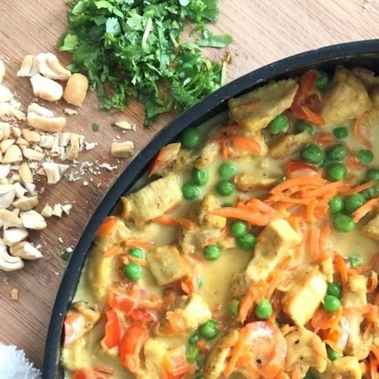 Thai Curry Chicken and Rice Bowls