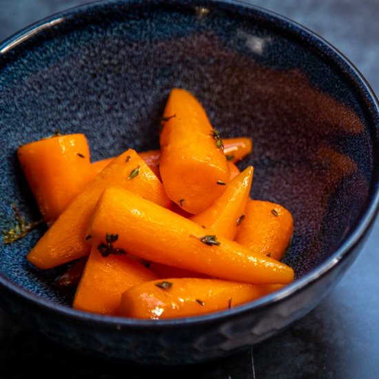 Glazed Carrots w Orange and Thyme