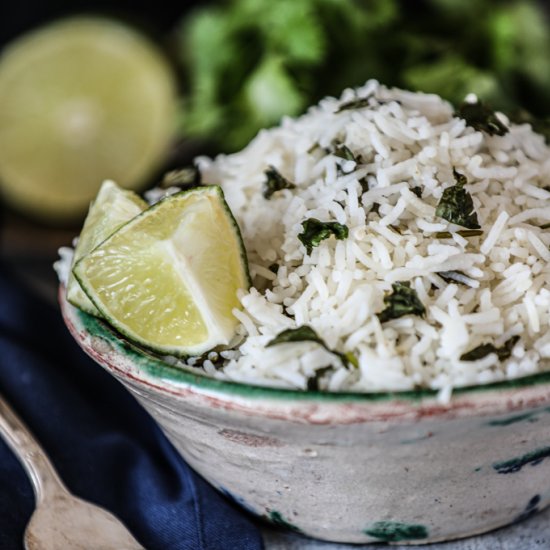 Rice Cooker Cilantro Lime Rice