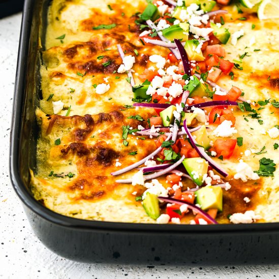 Quick and Easy Enchiladas Suizas