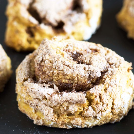 Healthy sweet potato cinnamon rolls