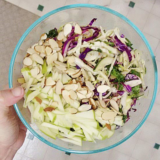 Cruciferous Salad Almonds & Apples