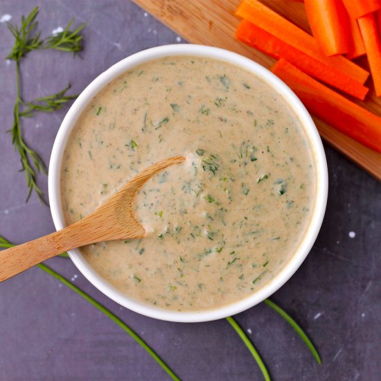 Dairy-free Tahini ranch dressing