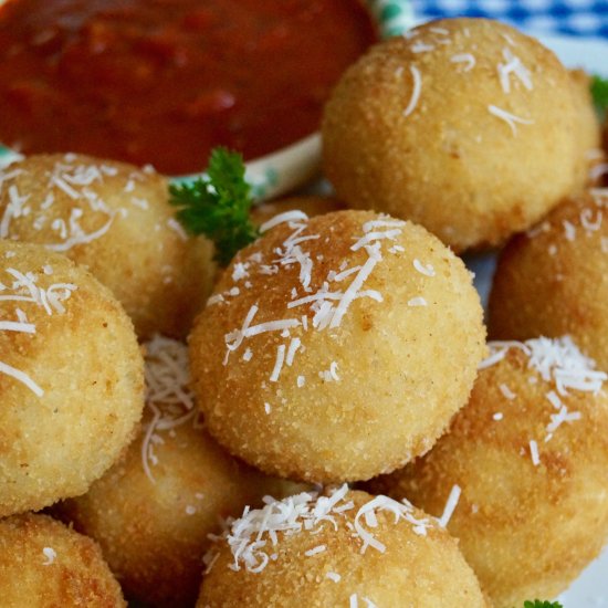 double cheese arancini