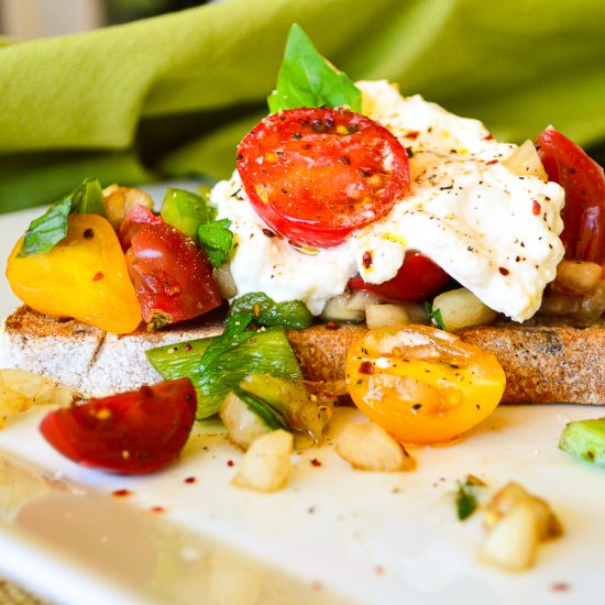 Tomato Bruschetta Toast