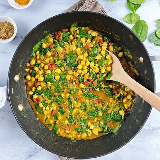 Spinach and Chickpea Curry