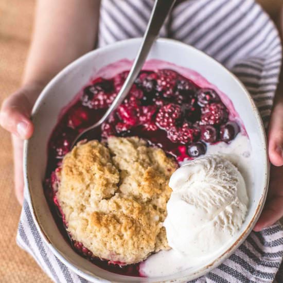 Summer Berry Cobbler