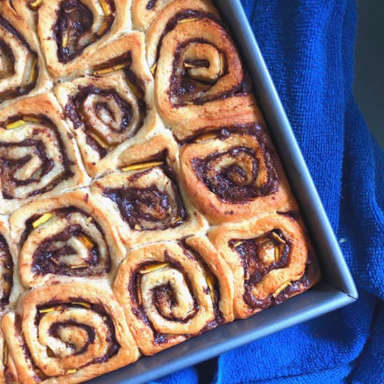 Mango Nutella Dessert Rolls