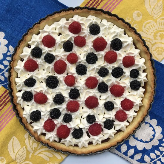 Caramel Whipped Cream Berry Tart