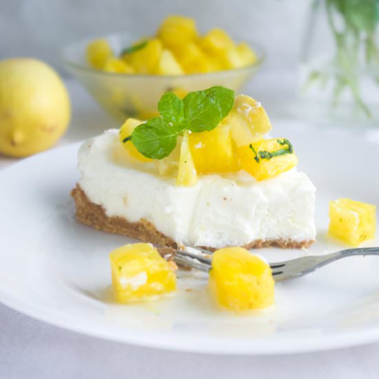 No-Bake Pineapple Cheesecake