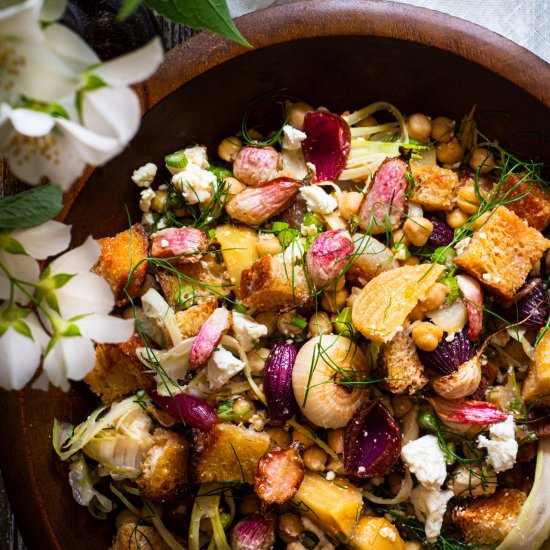 Golden Beet Panzanella