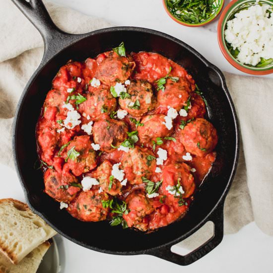 Greek Turkey Meatballs