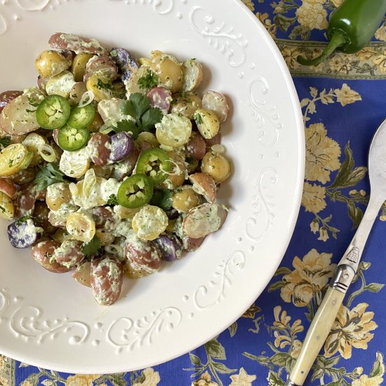 Herbed Jalapeño Potato Salad