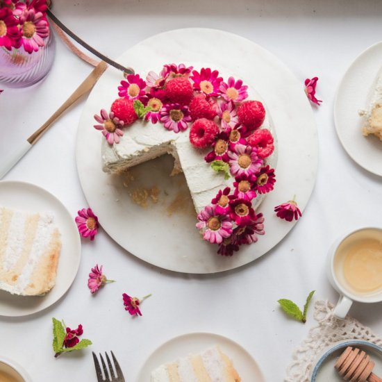 Matcha Taro Cake