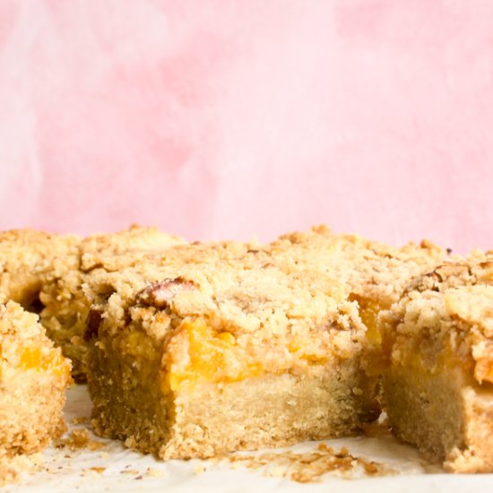 Peach Shortbread Bars