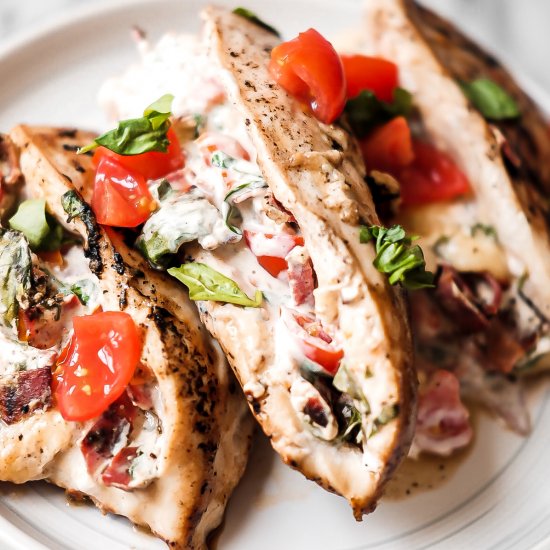 BLT Stuffed Chicken Breast