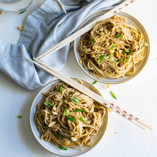 Japanese SobaNoodles w/PeanutSauce