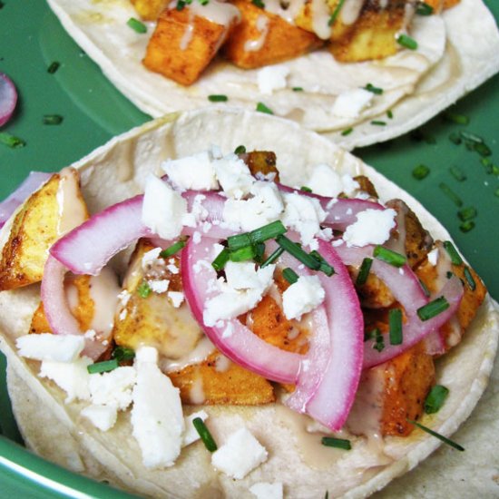 Sweet Potato Plantain Tacos