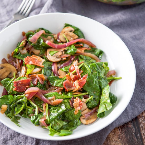 Warm Spinach Salad