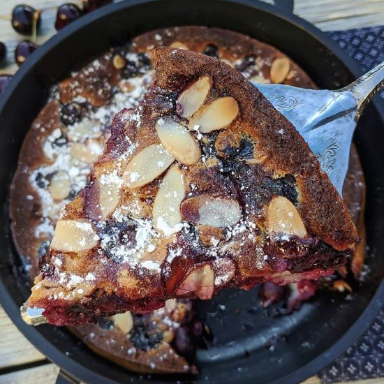 Simple Almond Cherry Clafoutis